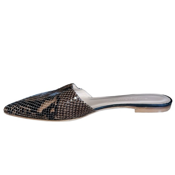 Club Monaco Snakeskin Mules Women’s 38.5 - Picture 4 of 8